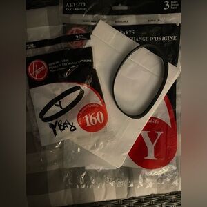 Hoover WindTunnel Genuine Parts 
1)Type Y Red Vacuum Bag White & 
1) Belt 
New